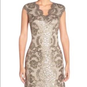 Tadashi Shoji -long sequins gown,worn 1x for 4hrs